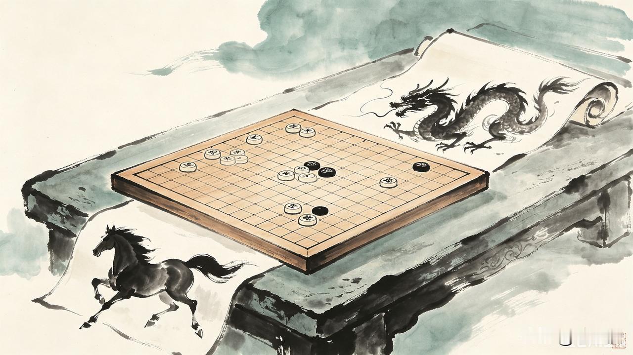 上联:棋盘三尺能跑马
下联:纸张方寸能舞龙