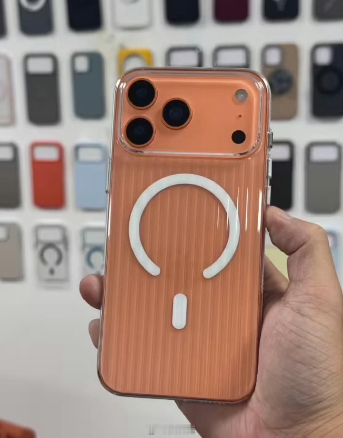 橙色版iPhone17Pro机模看个乐得了，目前看到的所有iPhone 17 P