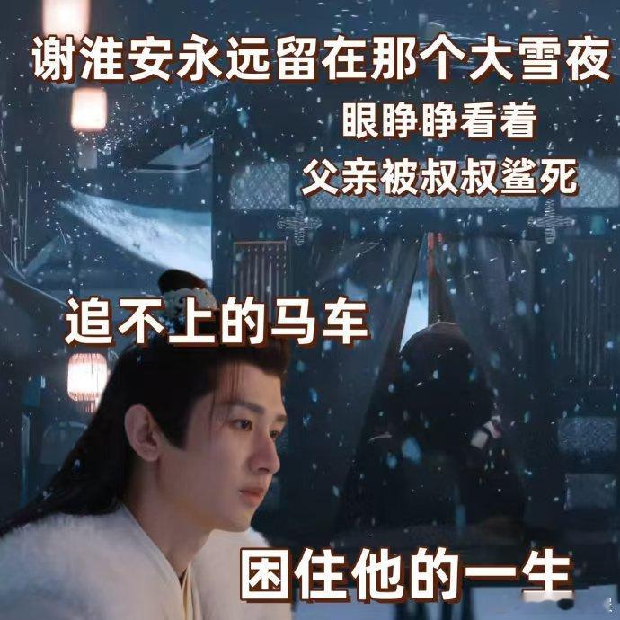 追不到的车困住他一生 灭门夜与父亲阴阳两隔，追不上那远去的马车，谢淮安一生为复仇