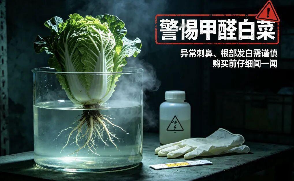 为什么出口食品没有"甲醛白菜"?
白菜蘸上甲醛，令人不寒而栗 
食品安全监管有完