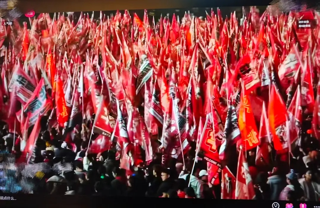 阜阳斑马音乐节华晨宇歌坛顶流排面拉满，大旗密集到挥不动，粉丝还安排了商场痛楼➕接