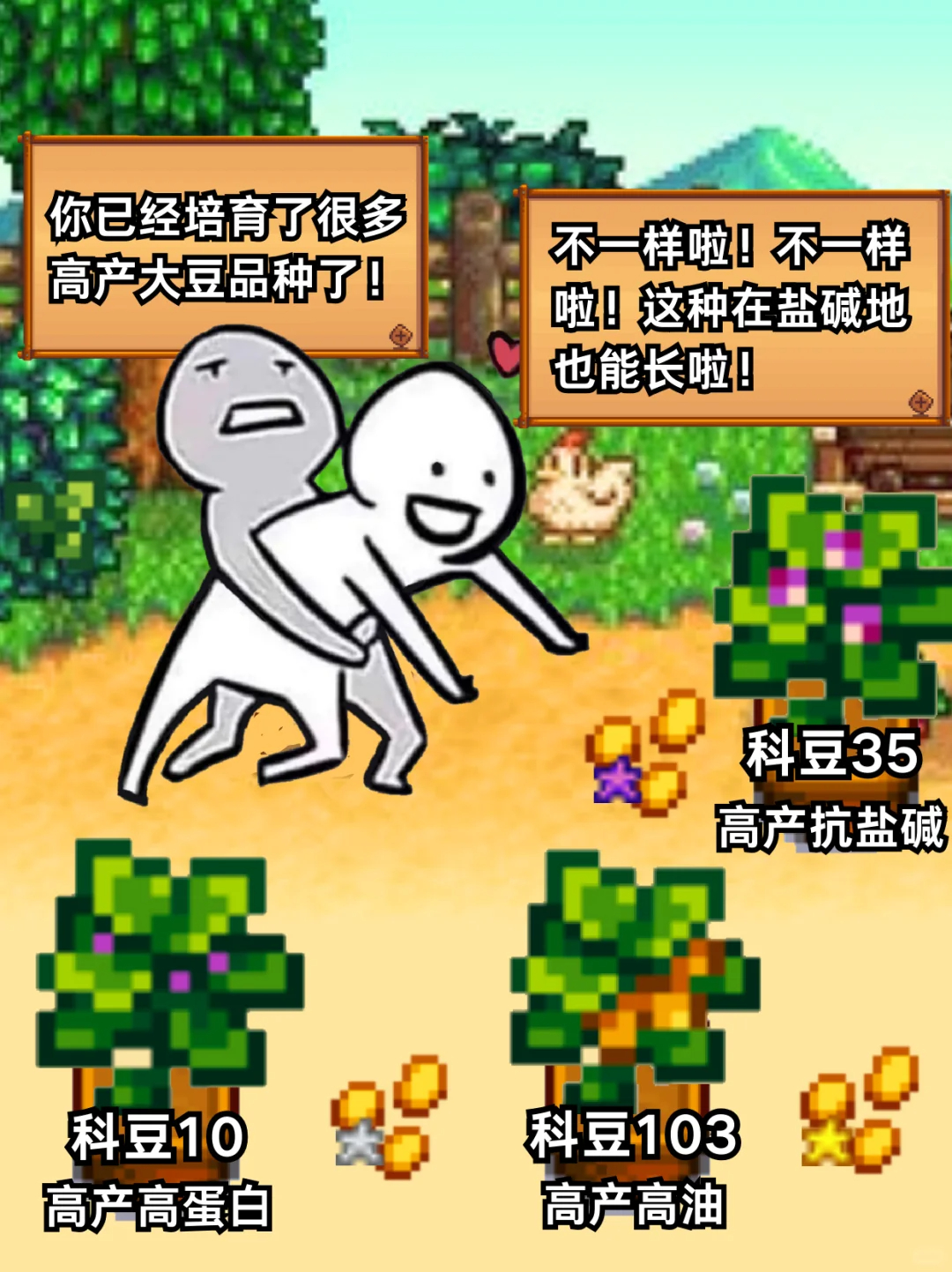 我是不会放弃培育高产大豆的！今天我们要讲的是一个关于种豆和大豆育种的故事~中国科