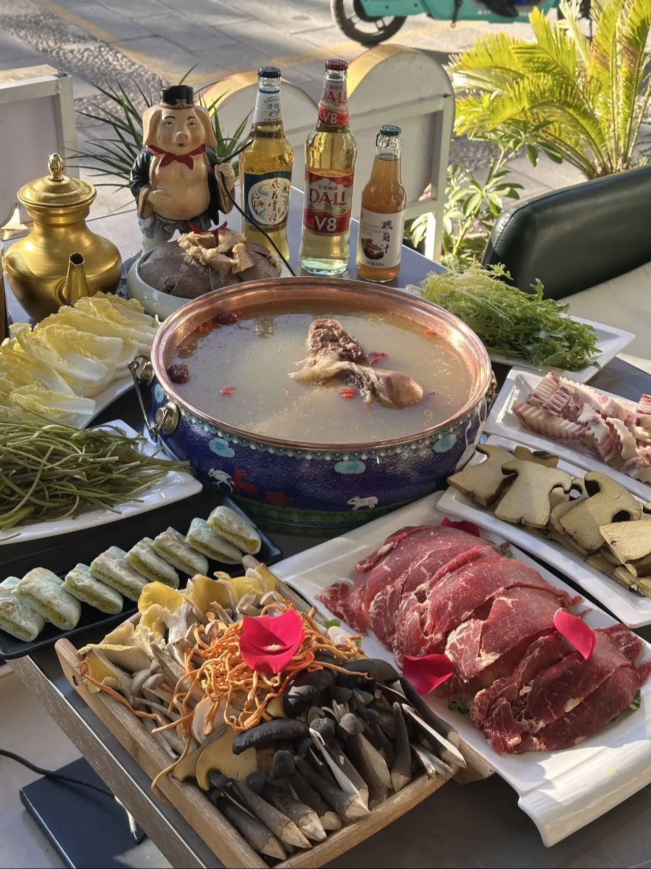 一口鲜掉眉毛的牦牛大骨清汤火锅🥘