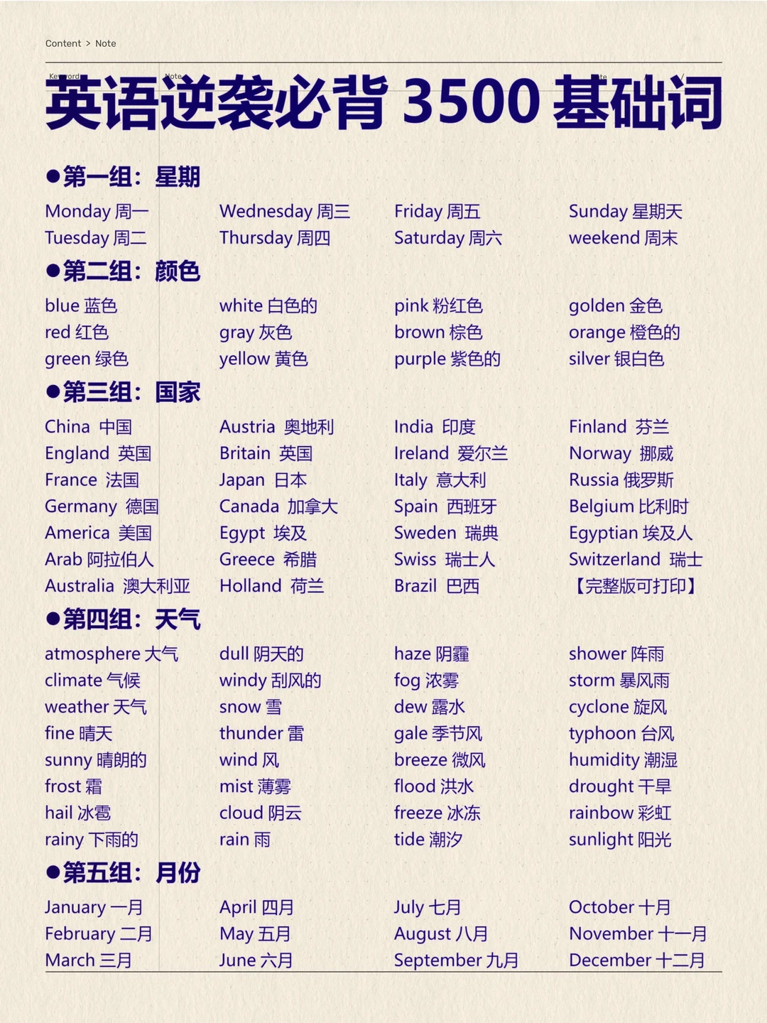 基础差快来！一定要背的3500基础词！绝绝子！