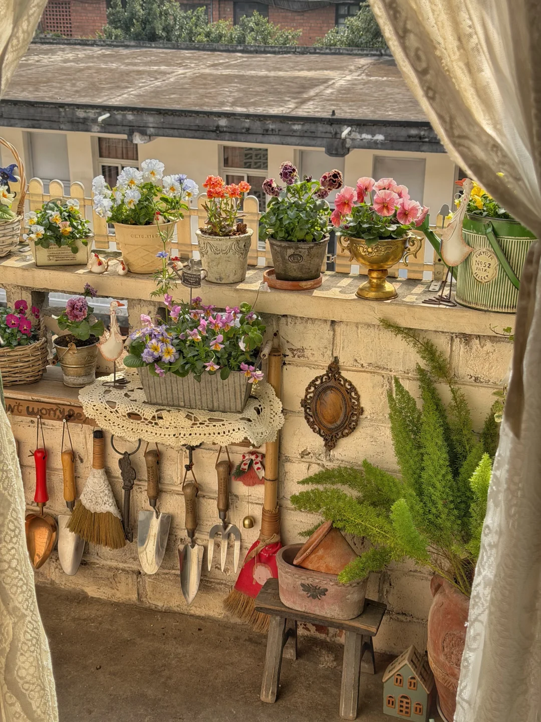 晴天☀️复古小阳台～