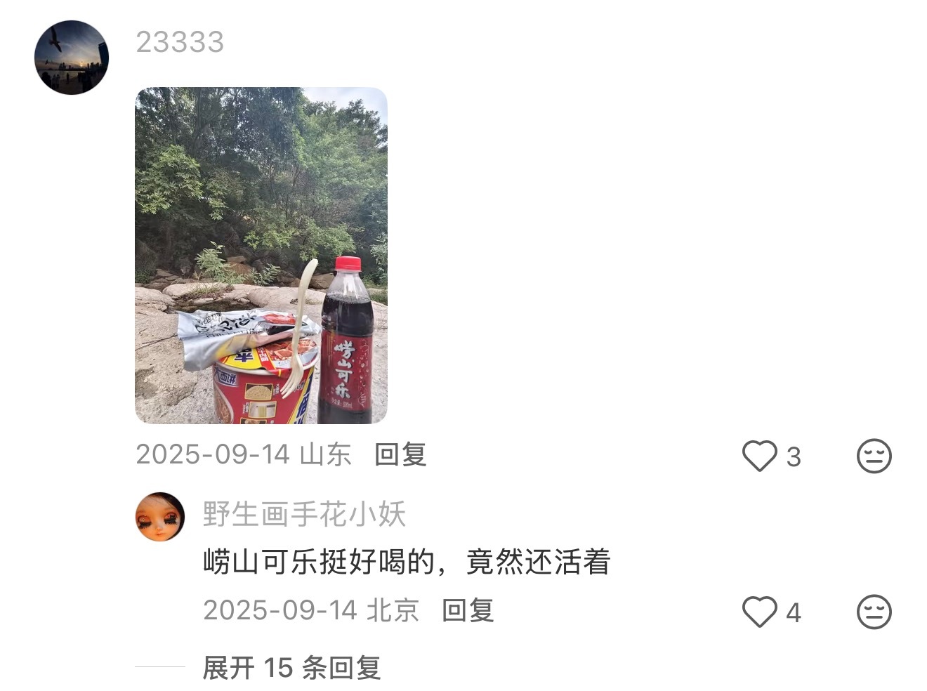 露营粗糙到一定程度就是荒野求生 