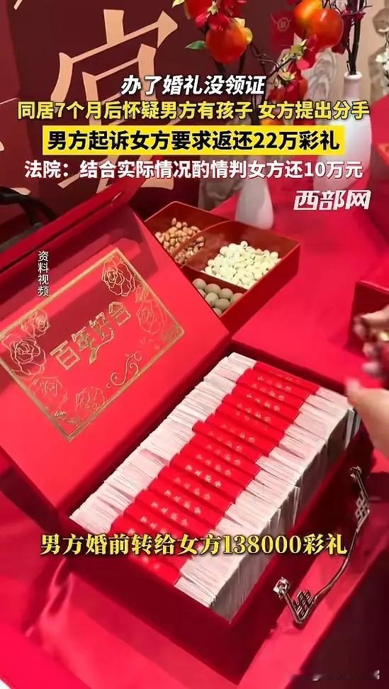 浙江，一男子花了二三十万与女友结婚，婚礼办得隆重却没领证，同居后，女友发现男子可