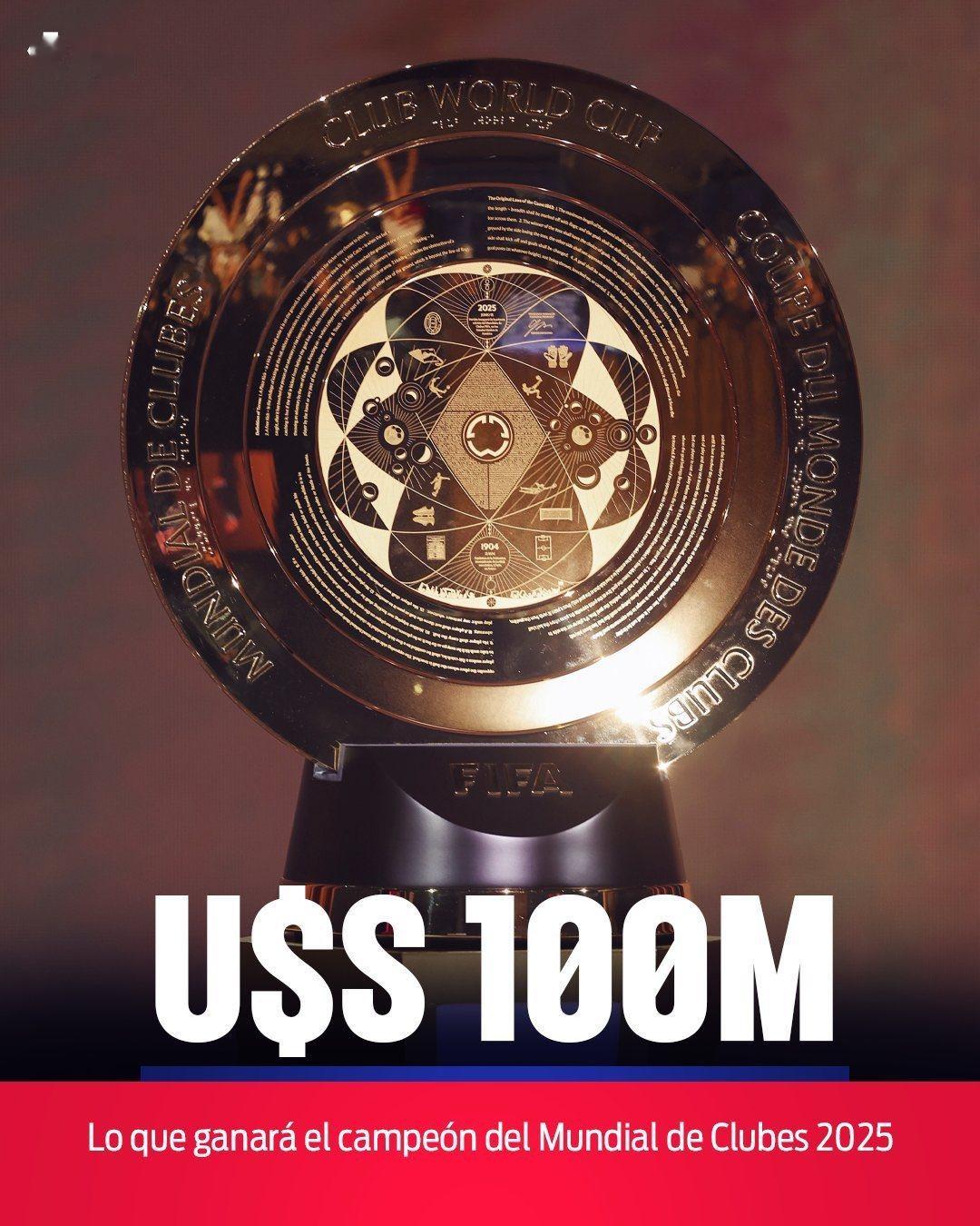 💰  2025世俱杯  冠军将获得1亿美元奖金！ 每支参赛队伍将获得3000万