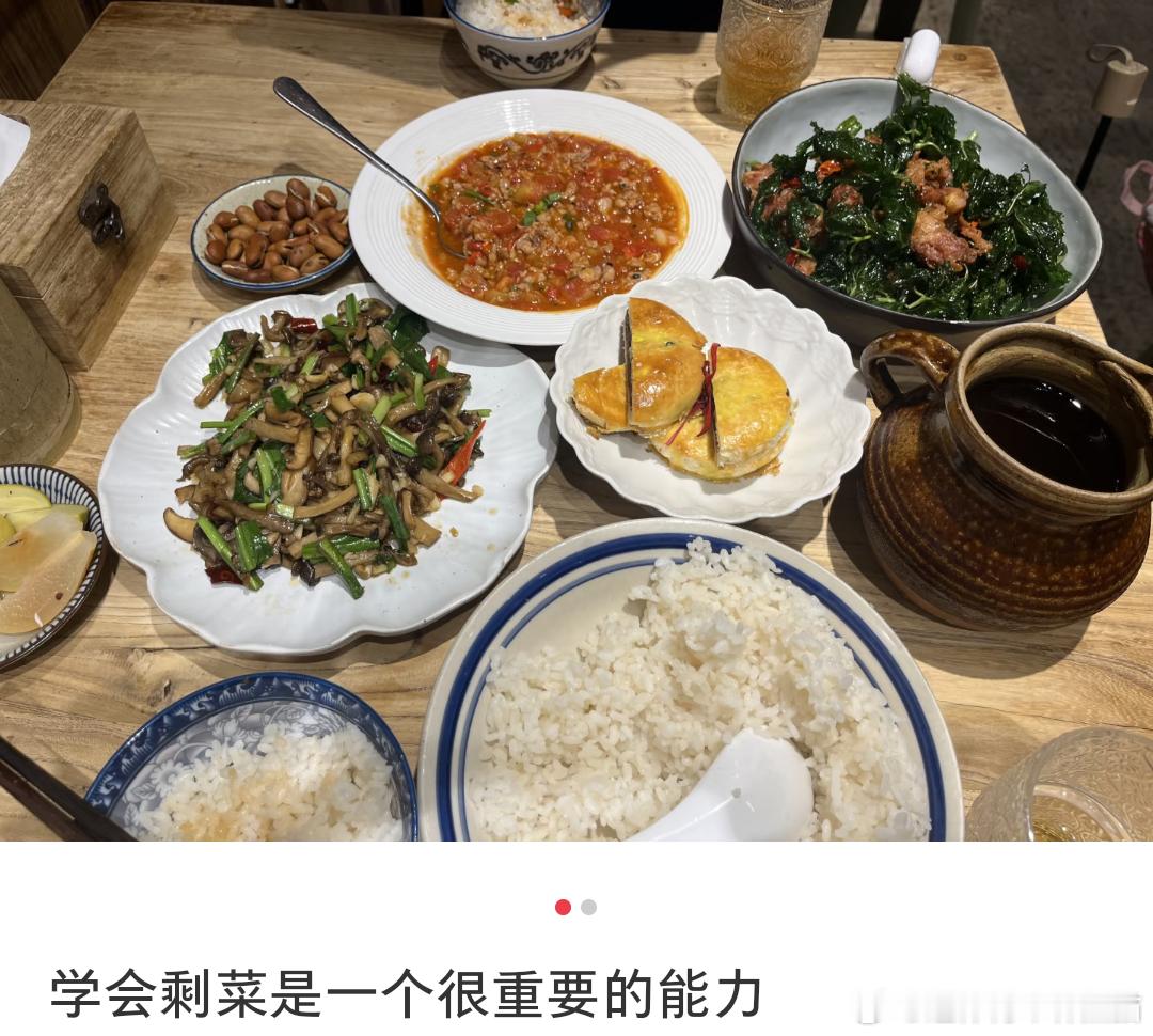 学会剩菜是一个很重要的能力 ​​​