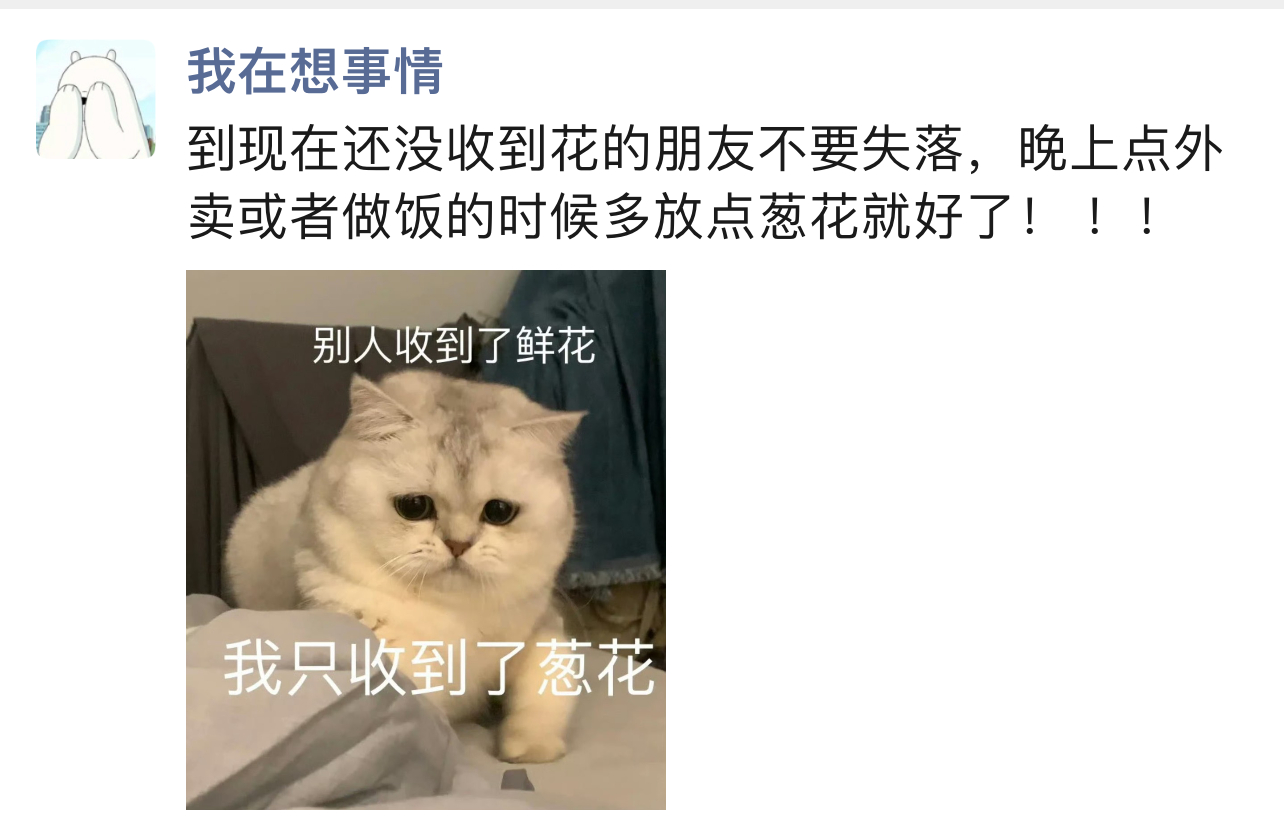 没收到花的朋友不要失落 ​​​