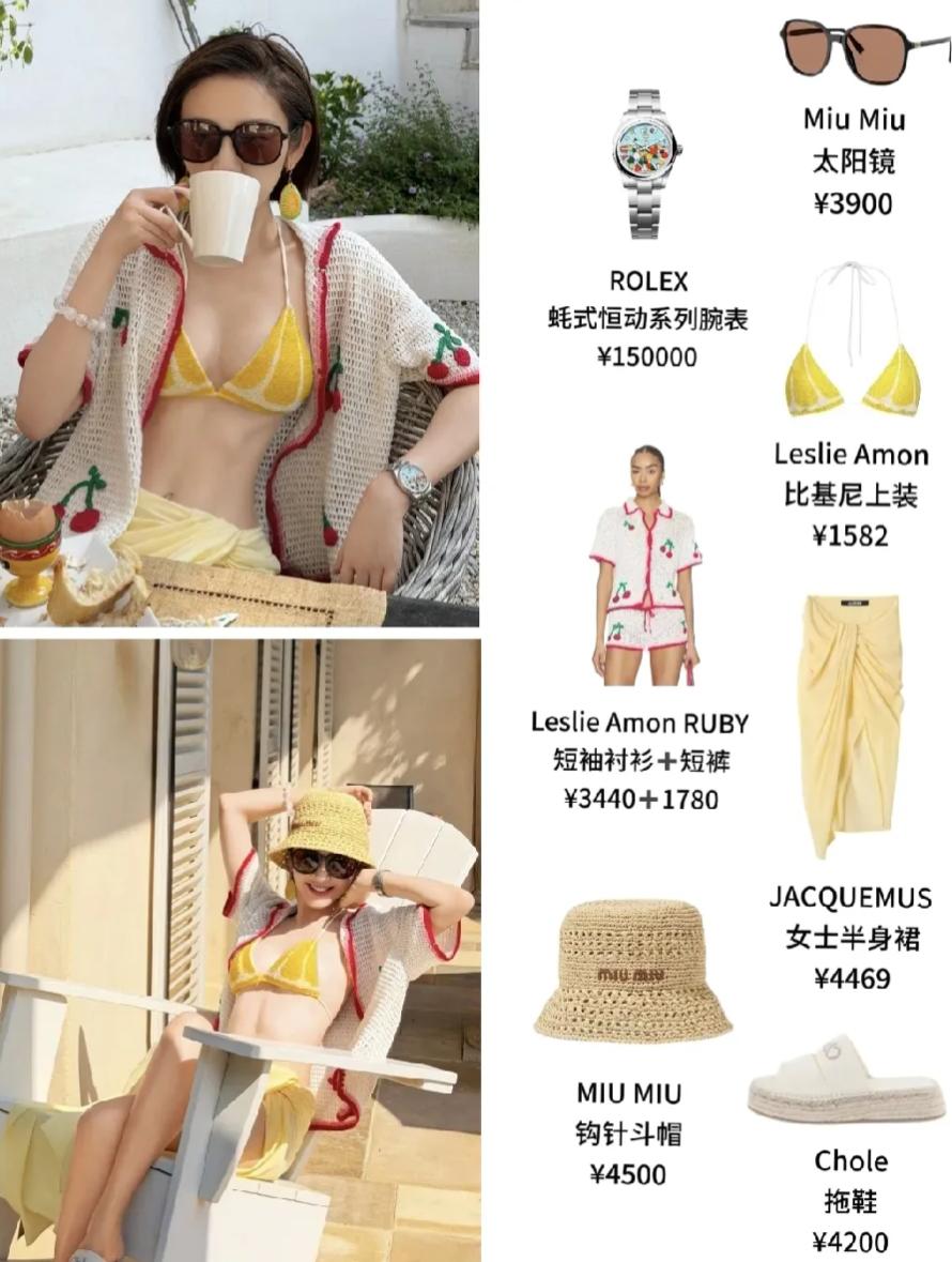 别再吹唐艺昕嫁得好了，

她的少女感

从不是婚姻给的

一身简单泳衣随性又亮眼