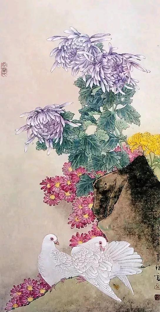 各大名家画菊花，美极了！