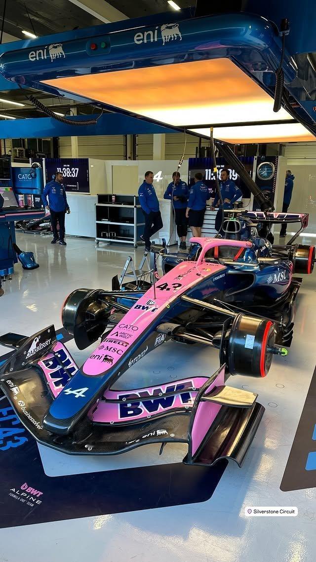 Alpine F1车队在英国🇬🇧银石赛道完成了本赛季的第二个“拍摄日”（20