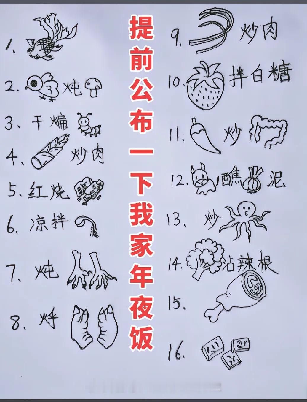 要过年了，我提前公布我家的年夜饭。大家年夜饭都吃什么呀？年夜饭 全家人年夜饭 全
