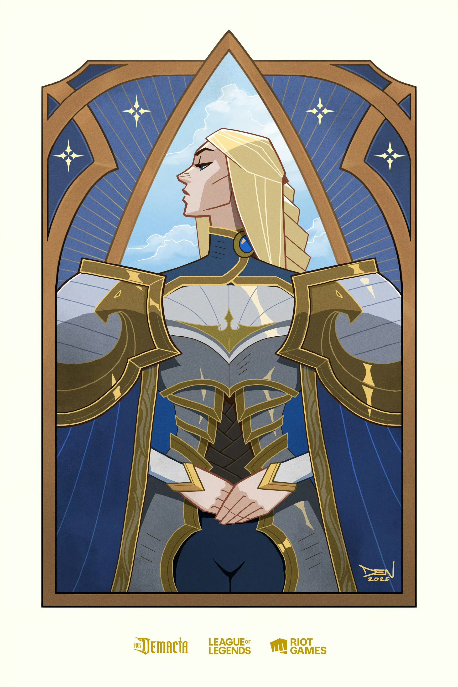 LOL客户端德玛西亚小游戏插画设计英雄联盟