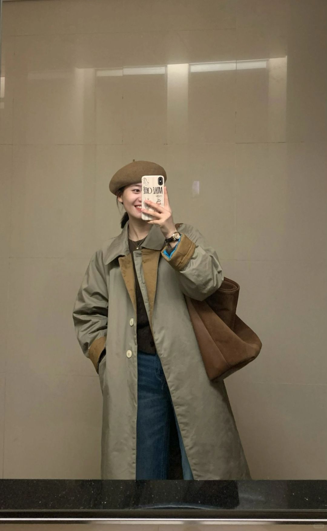 舒适开启周一！冬天也可穿风衣🧥