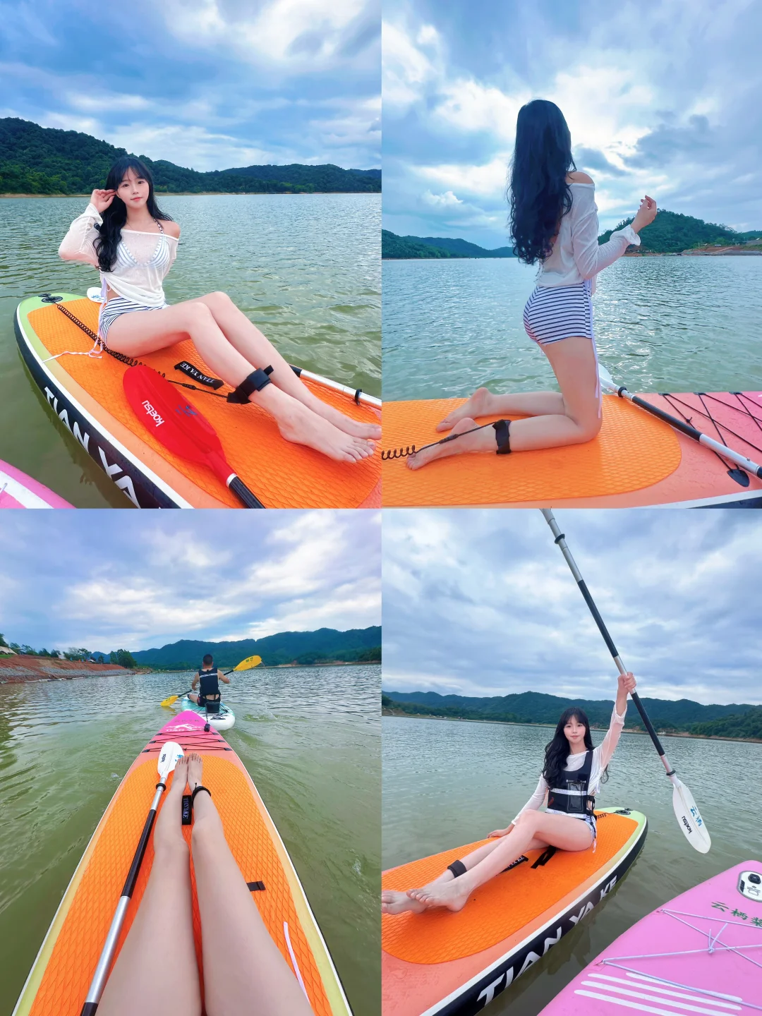 河源的山⛰️河源的水，夏天太适合玩浆板啦🏄