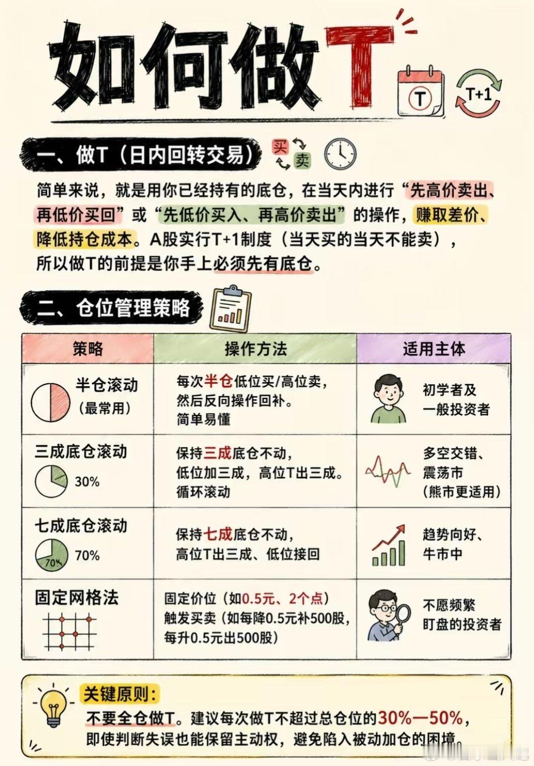 炒股如何做T？铁粉们点赞收藏学习…股票白山策略股票