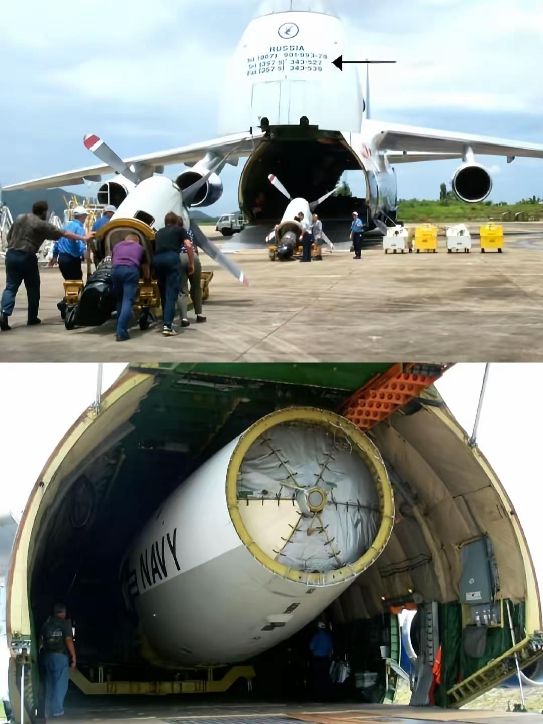 2001年在海南陵水拆解后，使用俄安124运走的EP3！

81192成为了一个