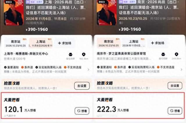 340万人蹲票、最高1960元，肖战巡演凭什么没人骂?