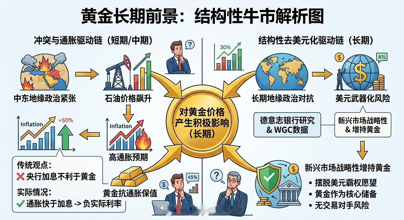当油价因涉及伊朗的地缘政治冲突以及中东局势的持续紧张而飙升时，会直接推升全球的通
