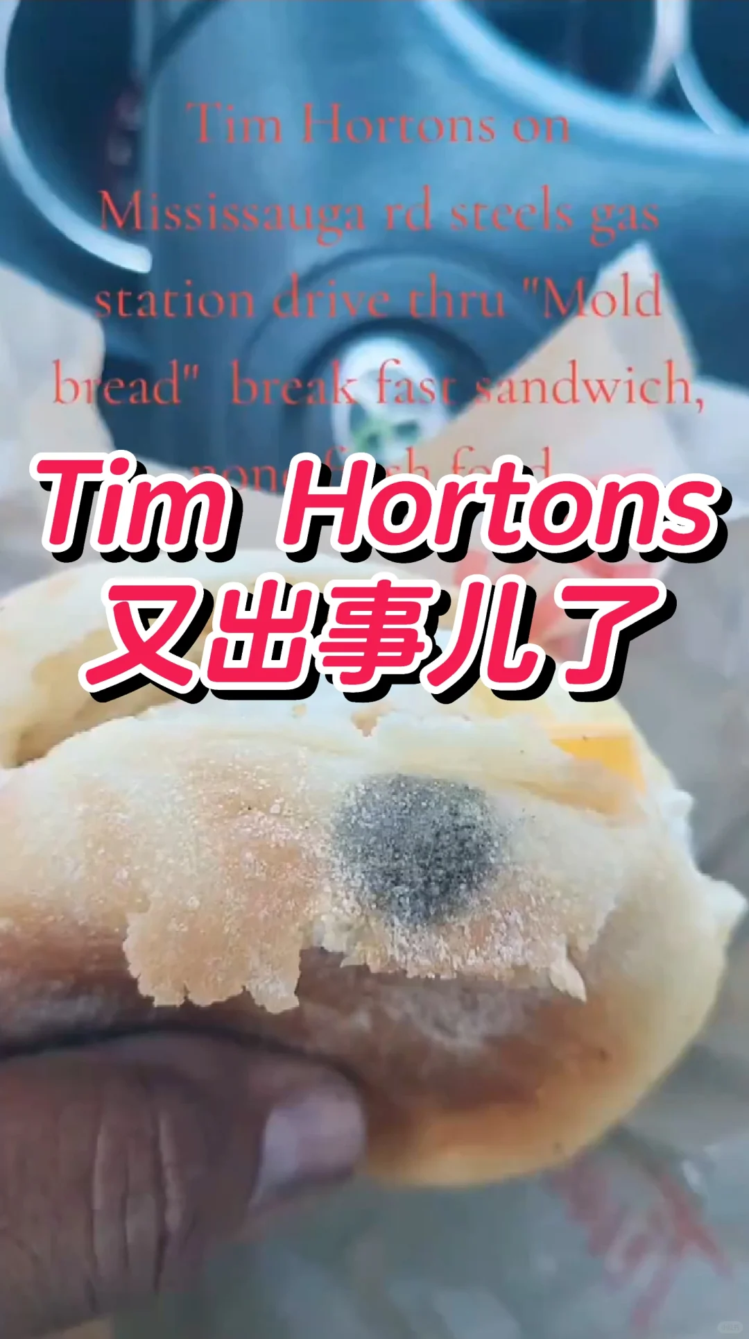 视频疯传❗Tim Hortons卖发霉三明治🥪