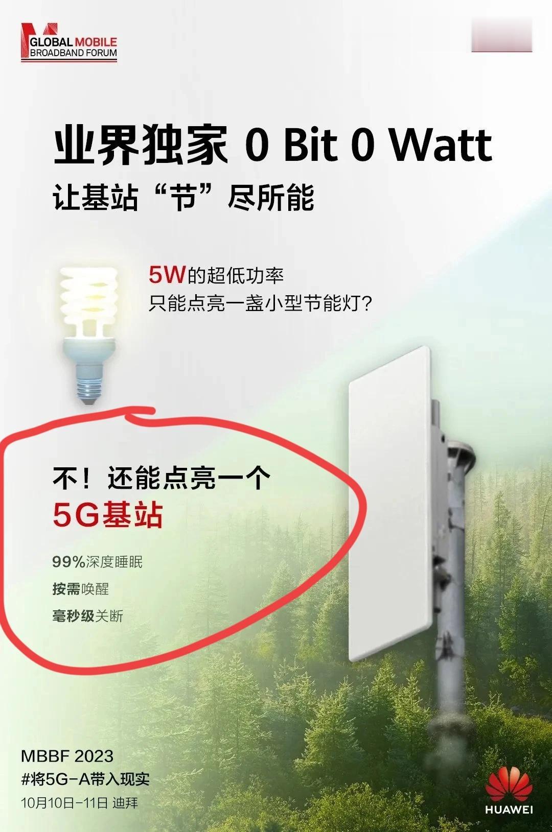 就在刚刚华为放出重磅消息，即将推出业界独家超低功率 5G 基站，功率仅需5W！
