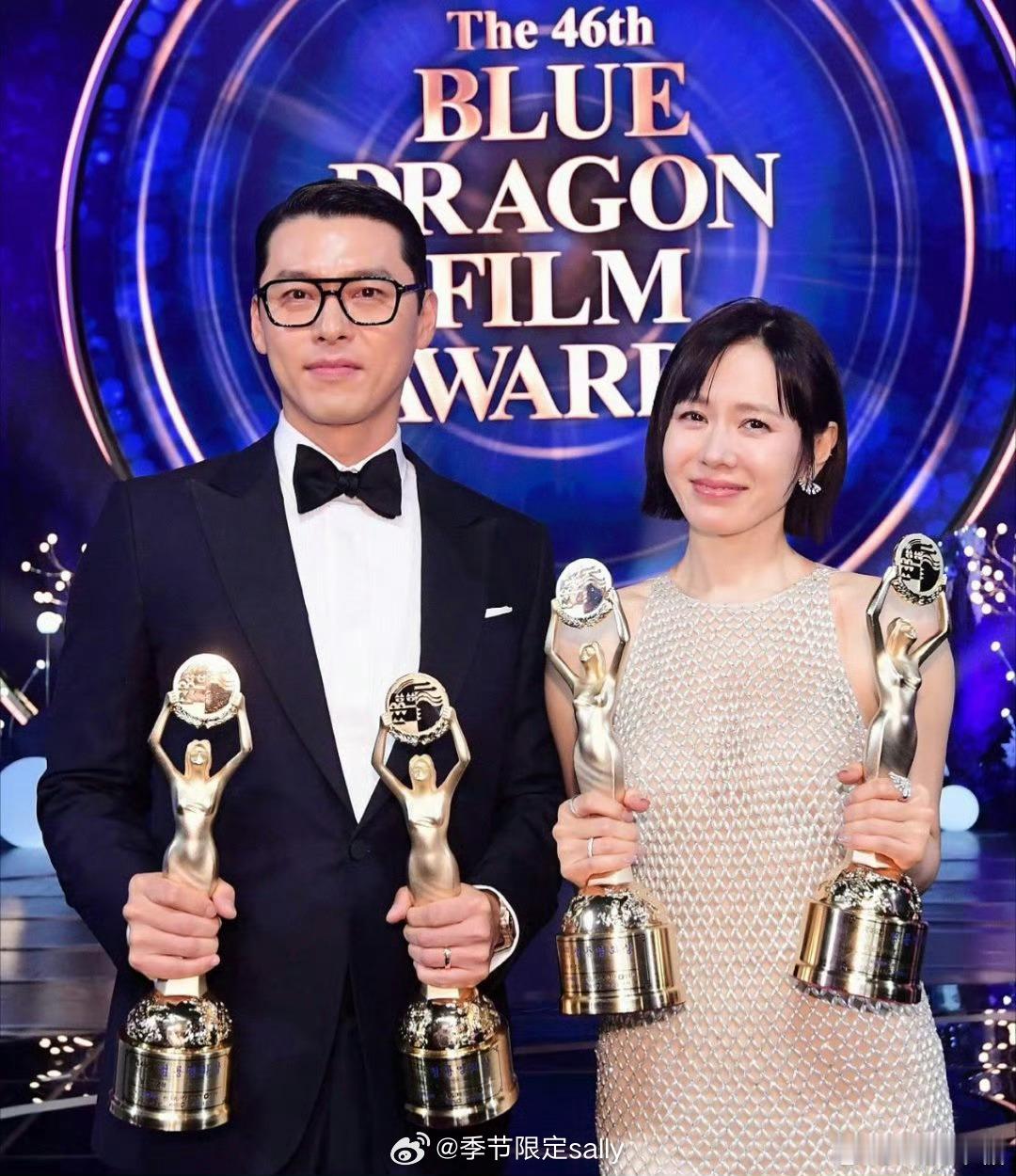 玄彬孙艺珍这夫妻俩双双获得青龙影后影帝，我趣 