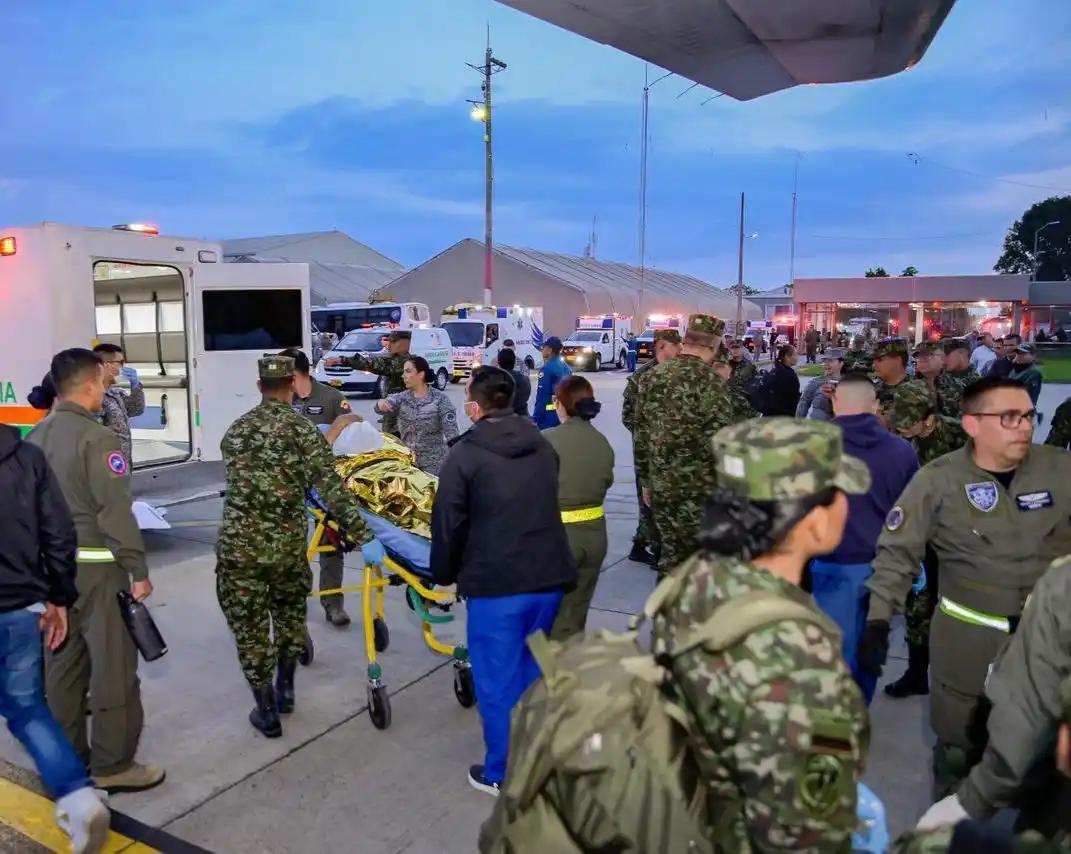 3月24日哥伦比亚普图马约省发生了一起天大的悲剧，一架军机突然坠毁，到当天10点