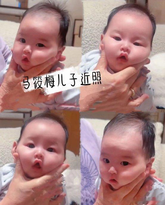 马筱梅晒儿子近照最近，马筱梅晒出了儿子的近照，这看似平常的举动，却在社交网络上掀
