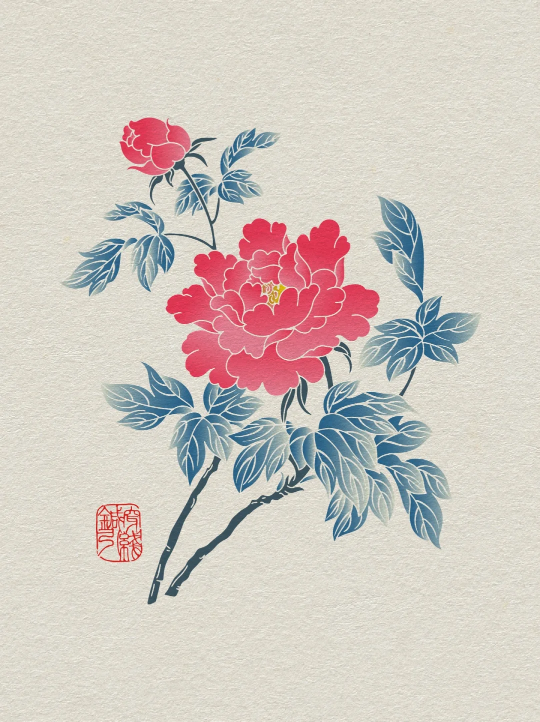 图案纹样·牡丹