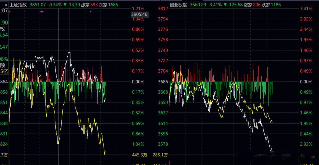 创业板大跌3%  现在知道匪哥为什么早上开盘后 清仓所有了吧！！