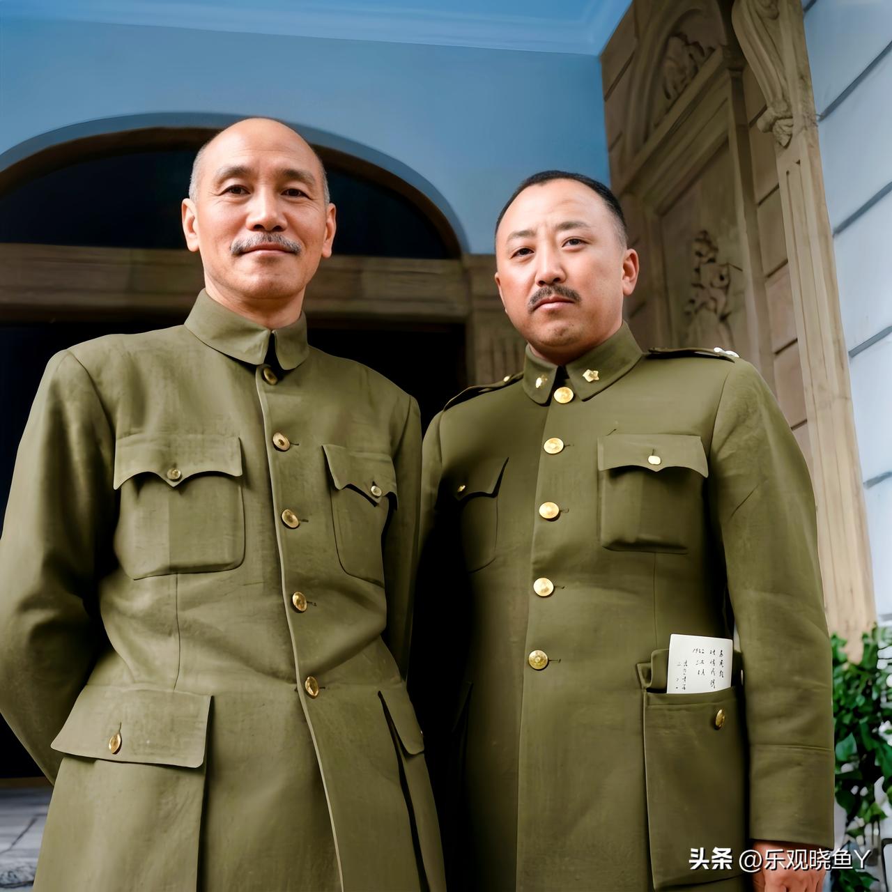 一九四八年，在北平的卫立煌和蒋中正。大伙儿都来看看，这绝非演员所饰演，也绝非演戏