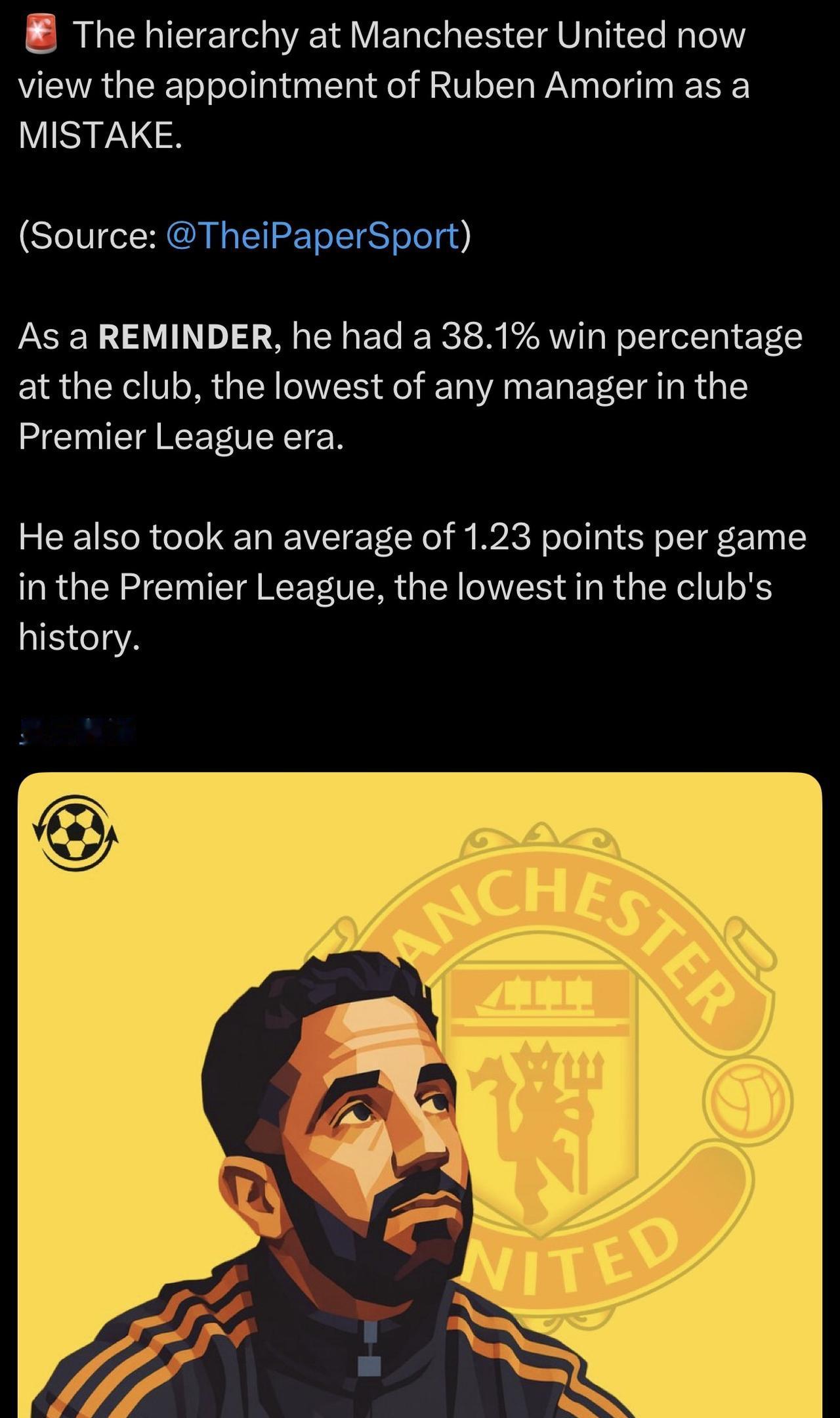 落井下石这种事情，自媒体最擅长[发怒]
我个人对阿莫林的认可度是绝对高于 腾哈格