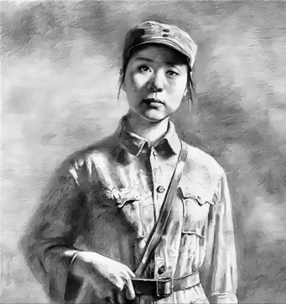 1940年，山西山坡，25岁女战士江涛即将被阎军枪决。

敌首突然捏住她的脸：“