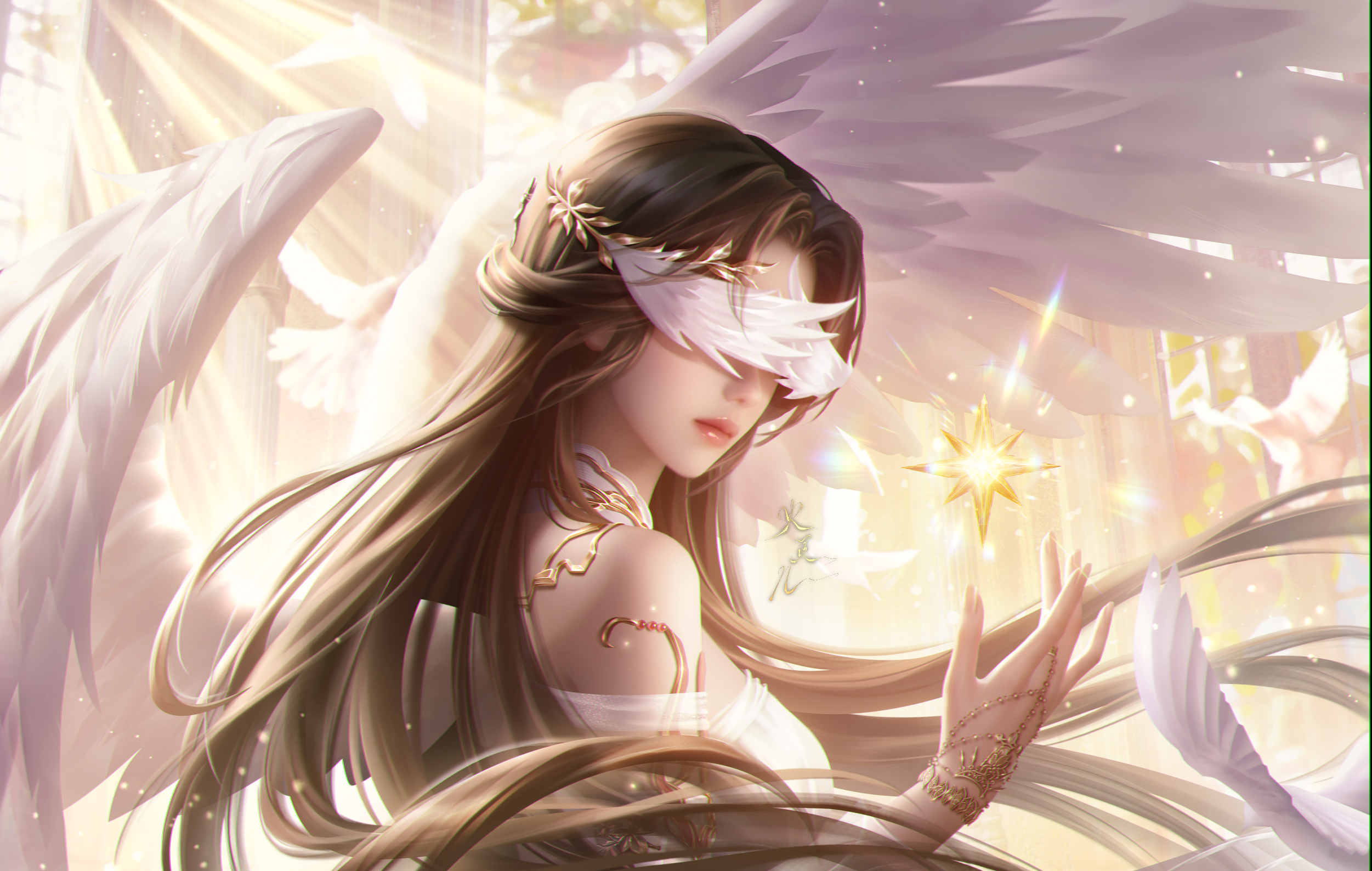 我知道天使灵很美火灵儿完永一完美世界女主火灵儿