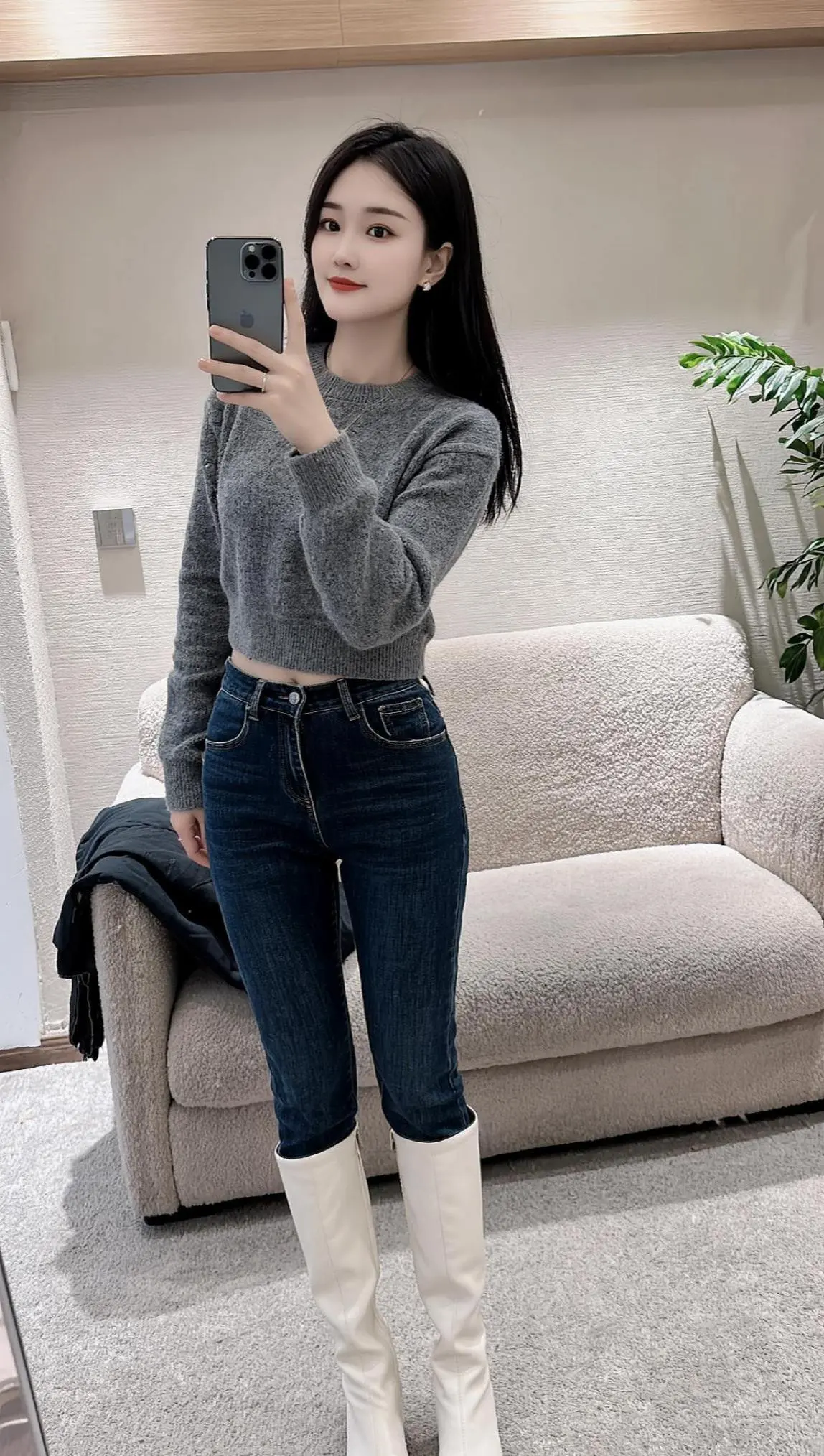 穿搭显瘦穿搭 牛仔裤