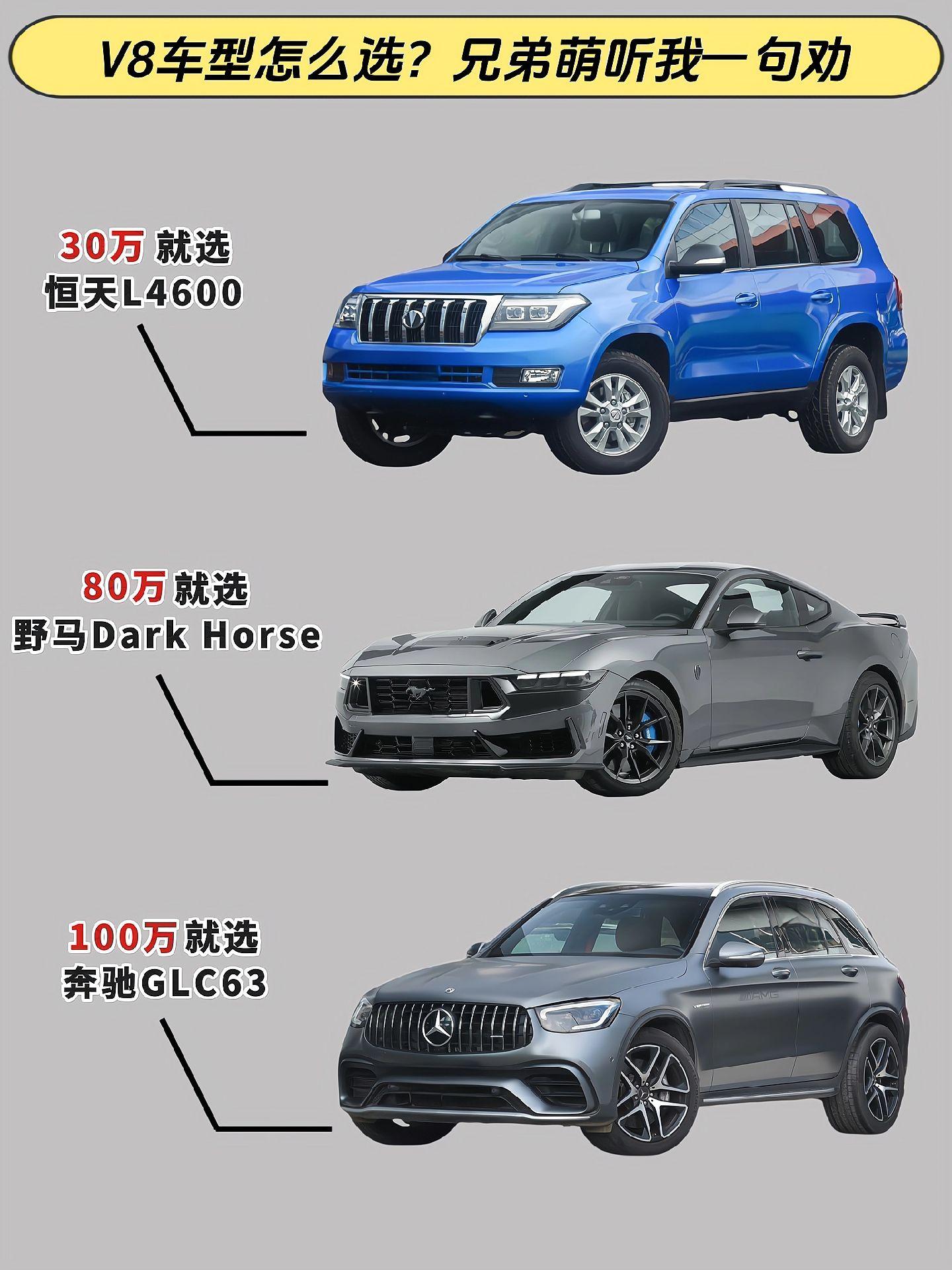 V8车型怎么选？兄弟们听我一句劝