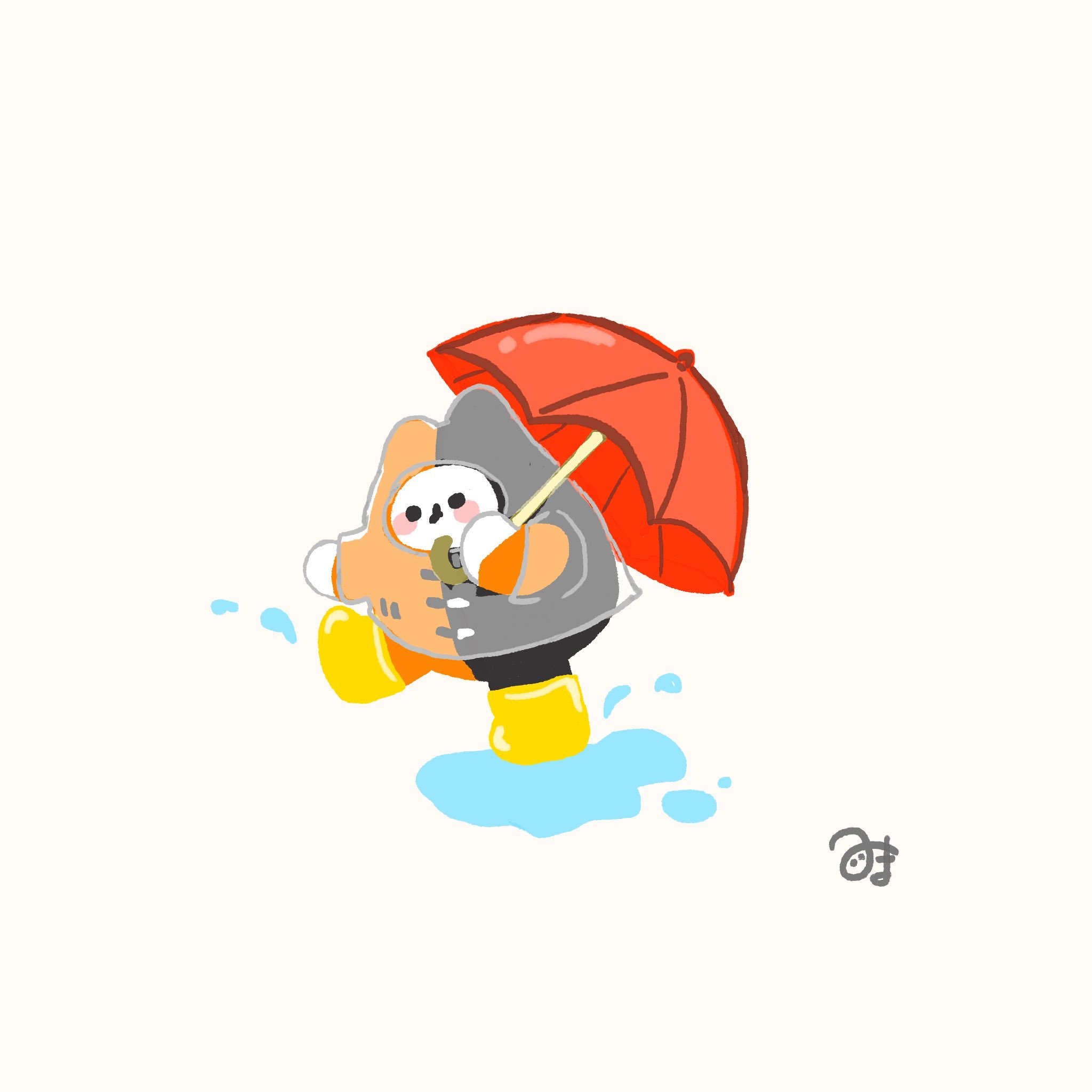 FirstKhaotung  mu温馨提示：雨天一定带好雨伞哦☂️©mimane