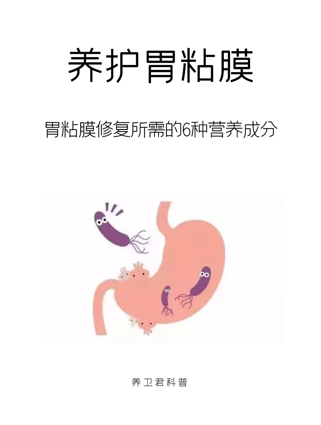 养护胃黏膜所需的6种营养成分