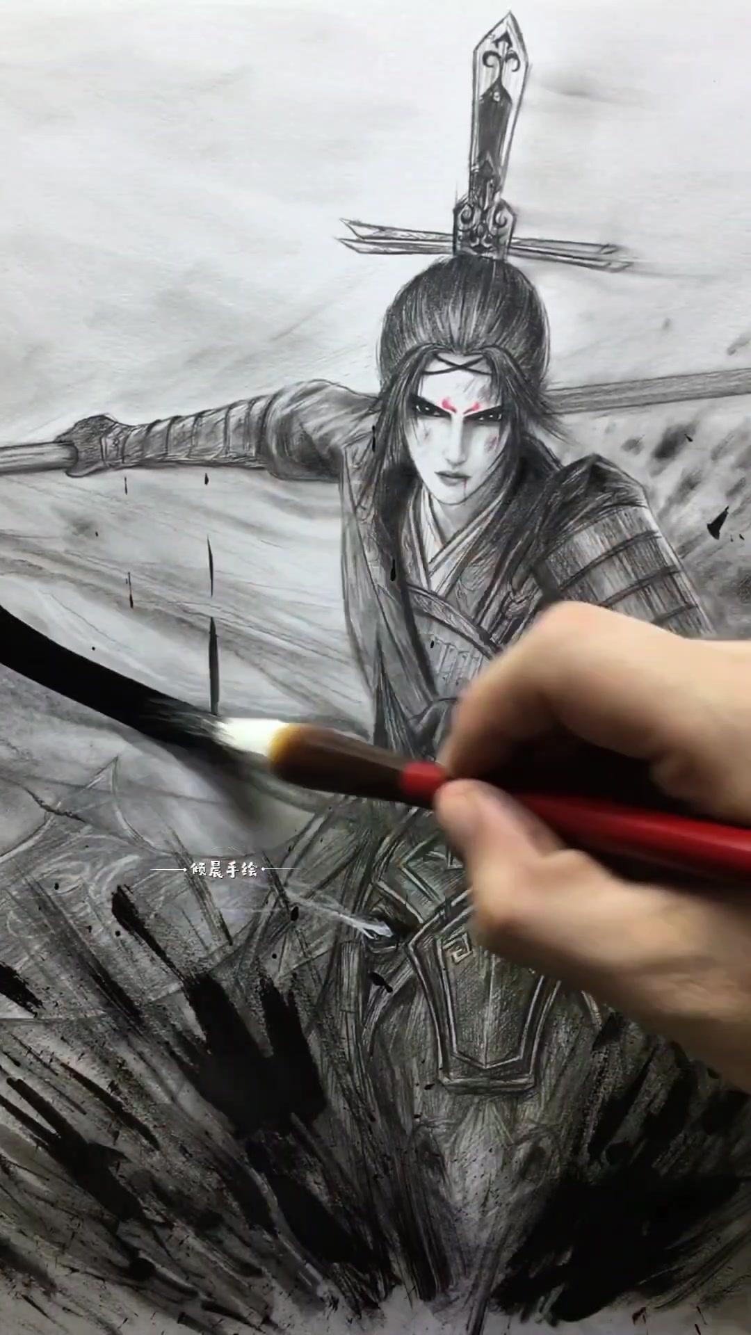 国风手绘｜不良人女帝太绝了！🎨画女帝时，脑海里全是那句"本王可败不可降"，她的