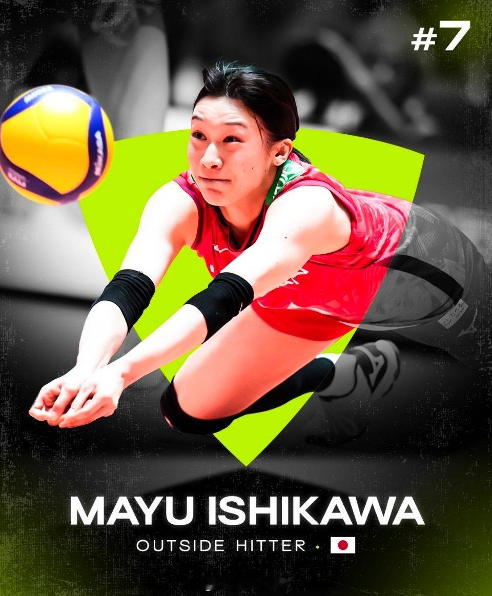 女排世界女排新闻 年度十大球员之：7️⃣石川真佑🇯🇵 