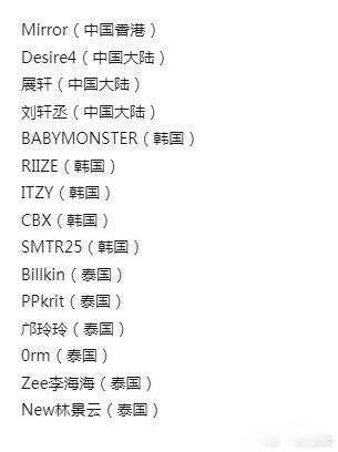 网传WIEA阵容名单 先不求官宣，先吃个瓜：疑似微博海外娱乐盛典WIEA阵容名单