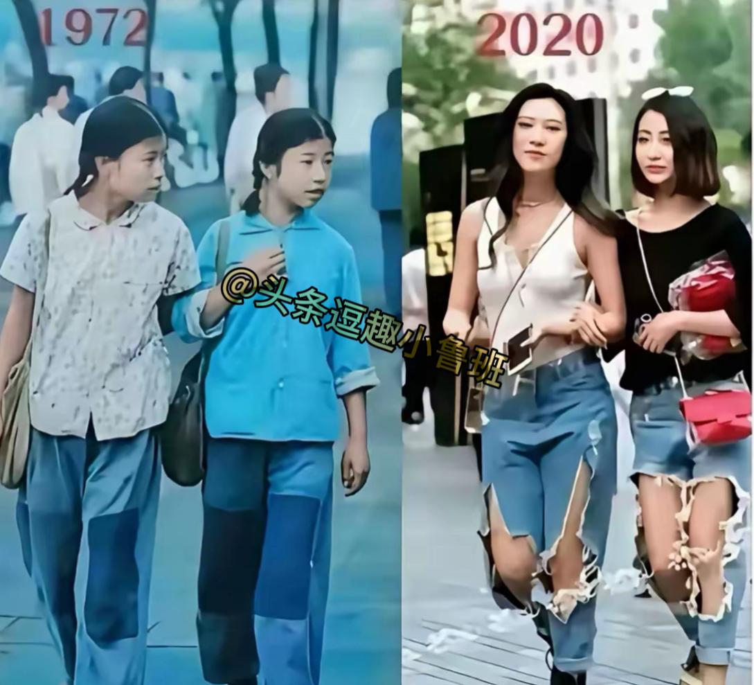 你能一句话总结这两个时代的穿衣风格吗？