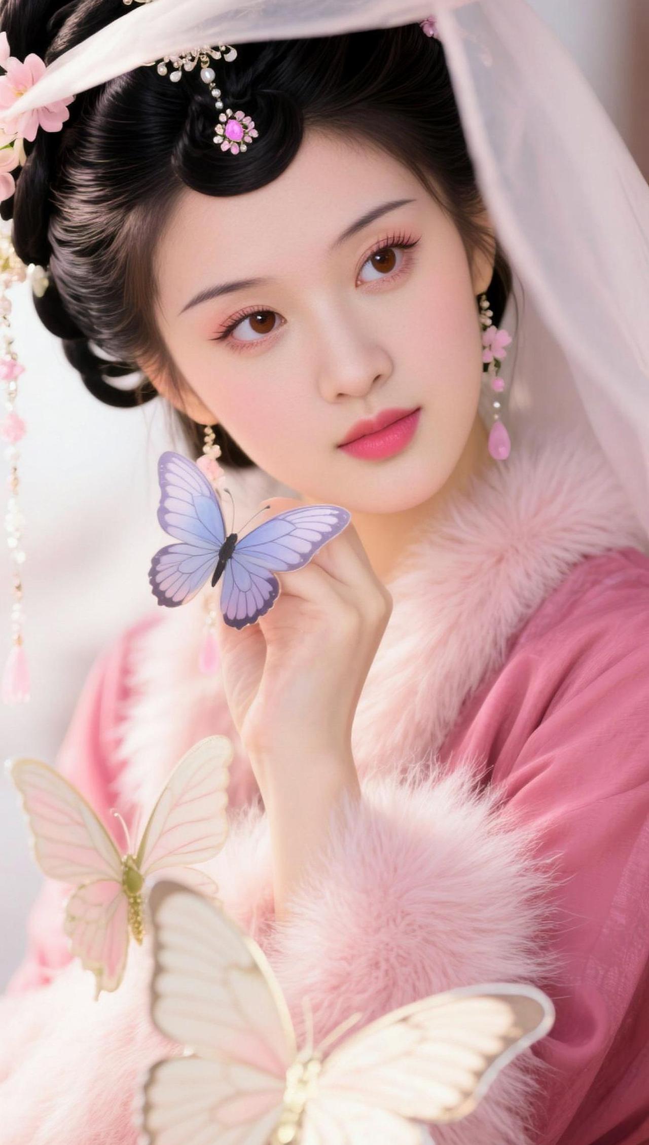 AI古风蝶影写真 随变ai随便玩