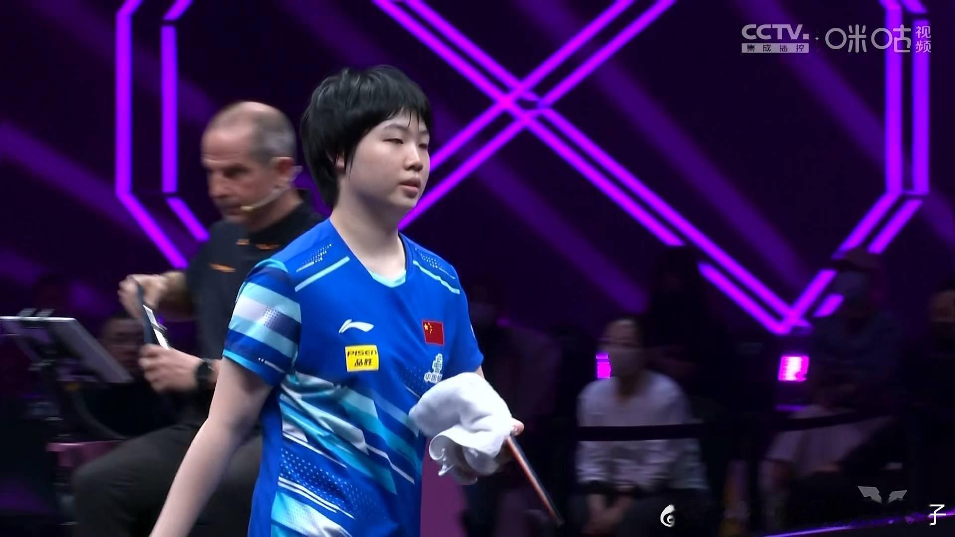 蒯曼3比0池旼亨（3，9，5）晋级025WTT重庆冠军赛女单十六强下一轮将对战萨