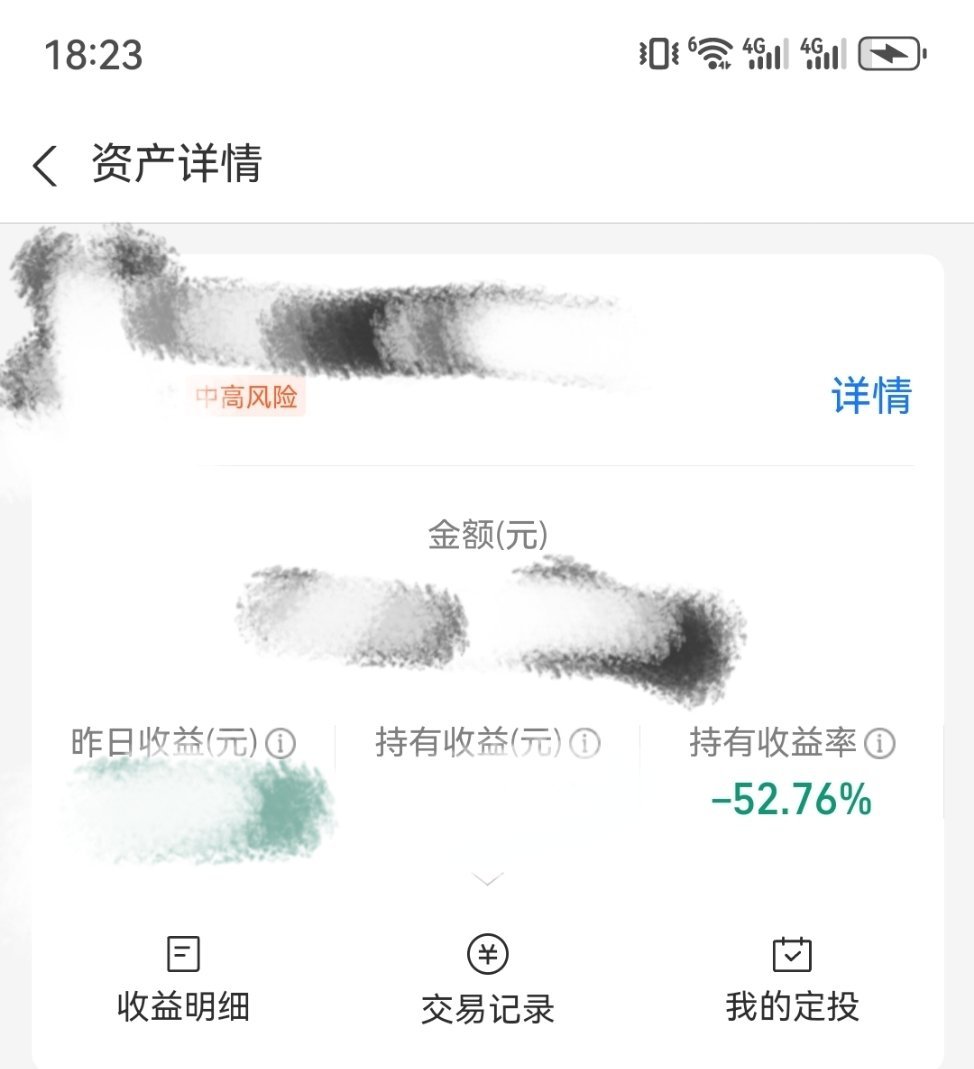我这支基金，持有收益率-52.76%是我亏的最惨的一支有没有比我更惨的？ ​​​