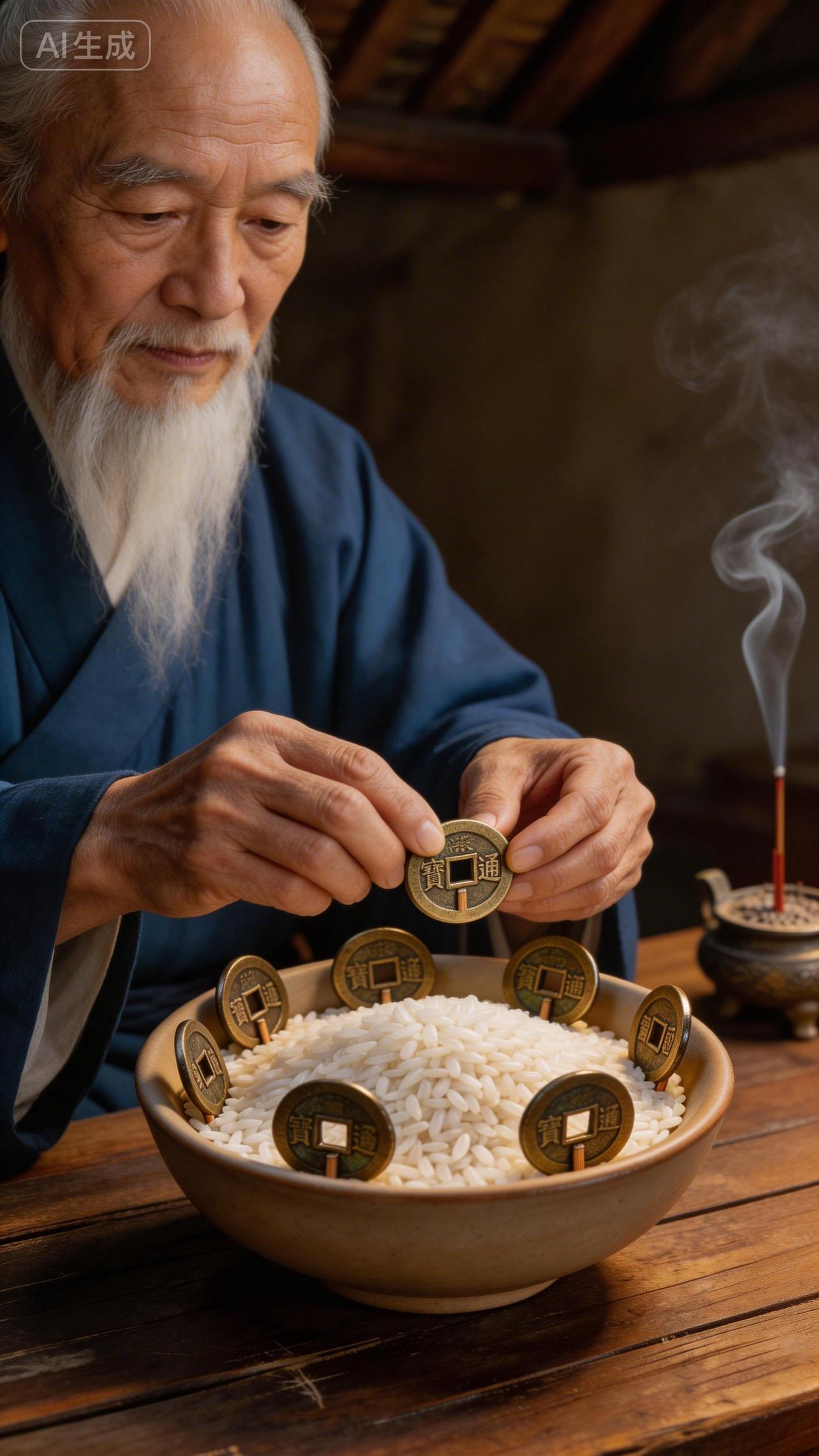 老道士传下的土方子：
一碗米，七枚币，放对地方，日子越来越顺。
 
你总说自己“