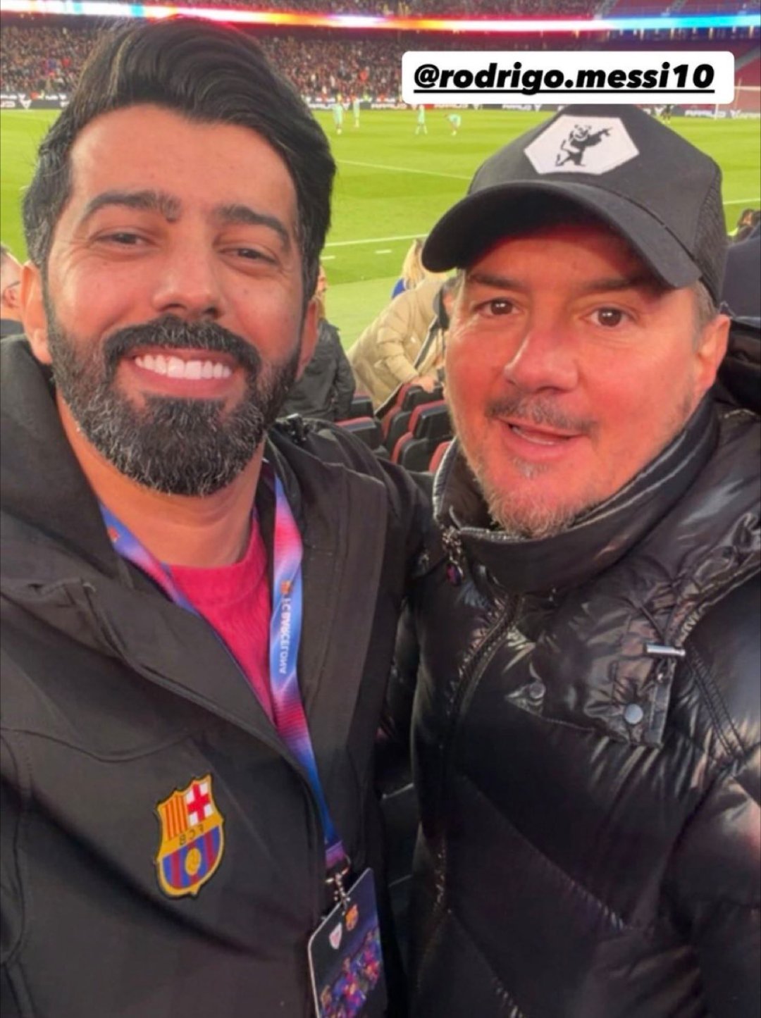 梅西的哥哥昨晚也在诺坎普现场❤️💙