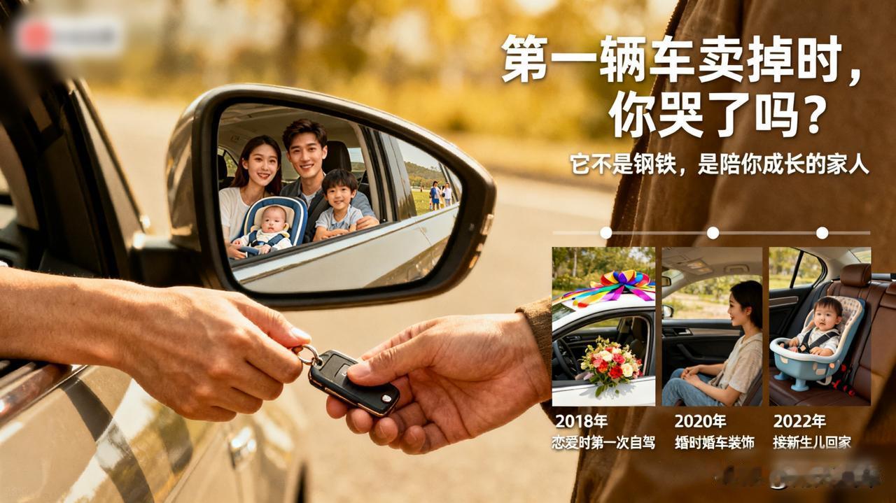 第一辆车卖掉时，你哭了吗？

今天把人生第一台车卖掉了，交钥匙那一刻，心里真不是